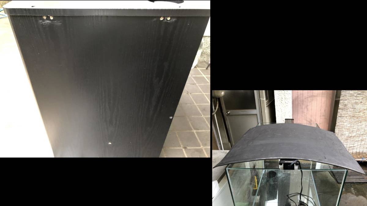 「引き取り限定」kotobuki フレームレスガラス水槽60cm×45cm×45cm（水槽台＆おまけフラットLED600照明付き）_2