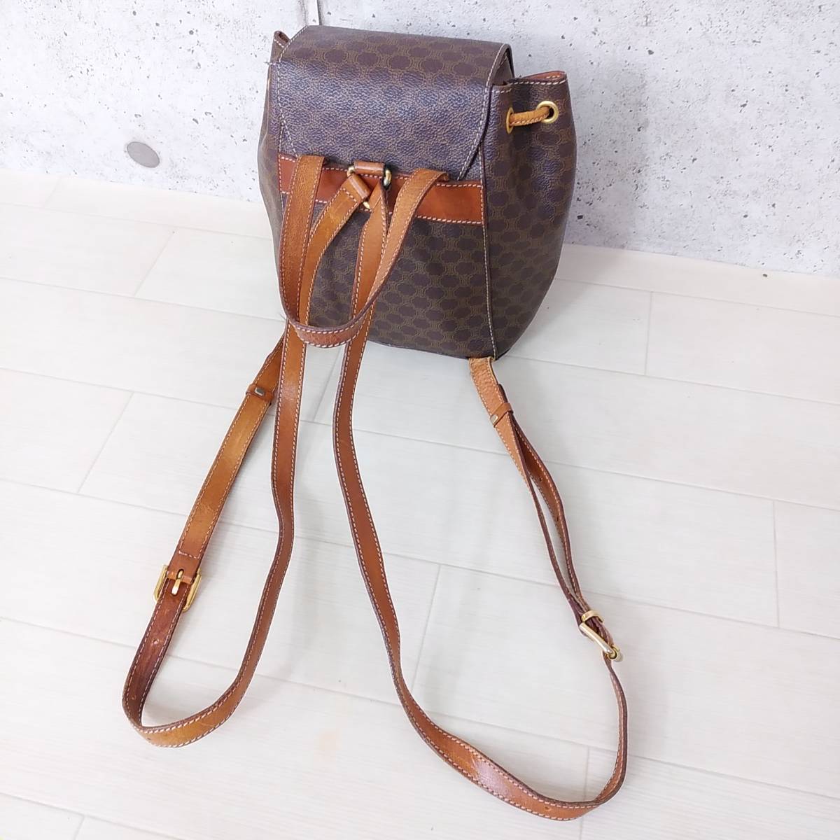 CELINE セリーヌ ミニ レディース ダークブラウン カーフ CELINE 