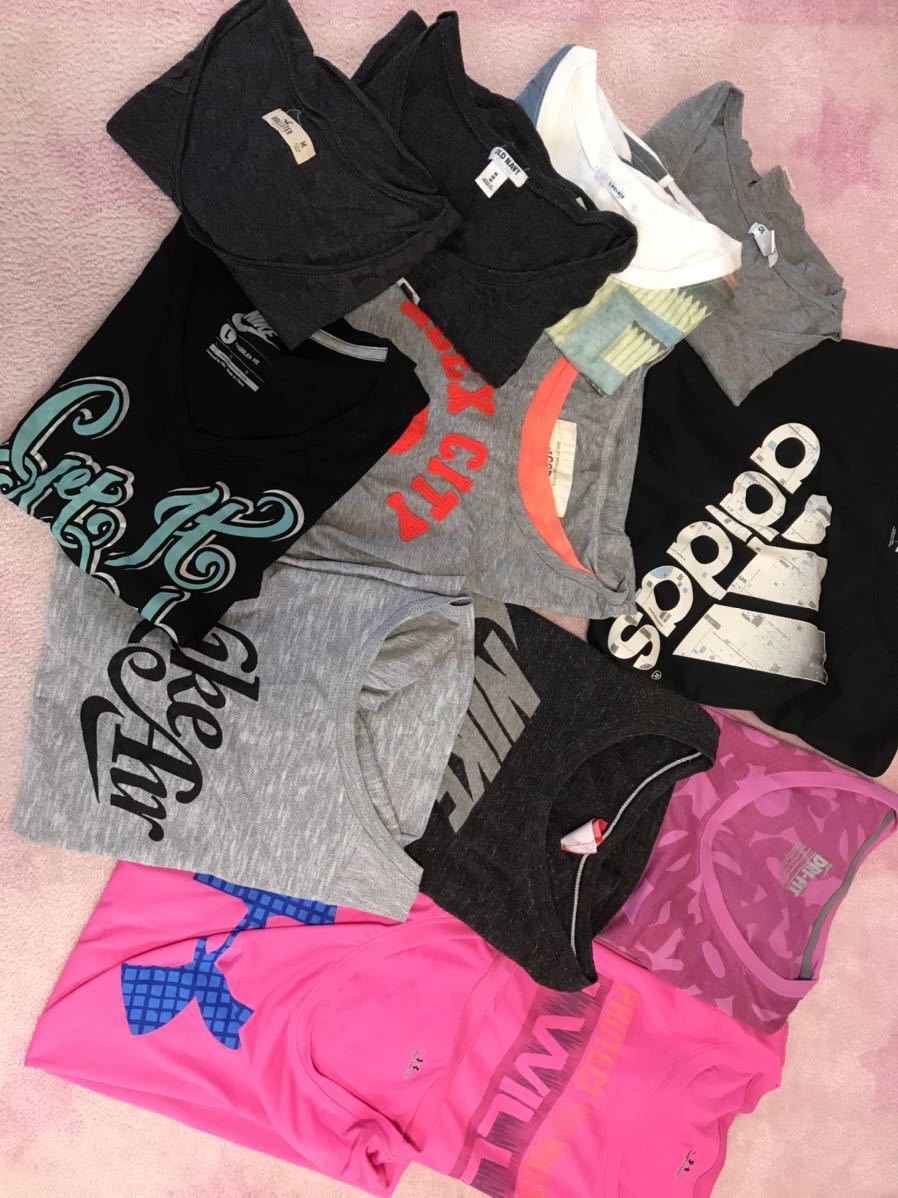 豊富な ジム着スポーツウェアNIKE adidas Reebok UNDERARMOUR レディースL.XLまとめて安売り(女性用)｜売買されたオークション情報、yahooの商品情報をアーカイブ公開 - オークファン その他