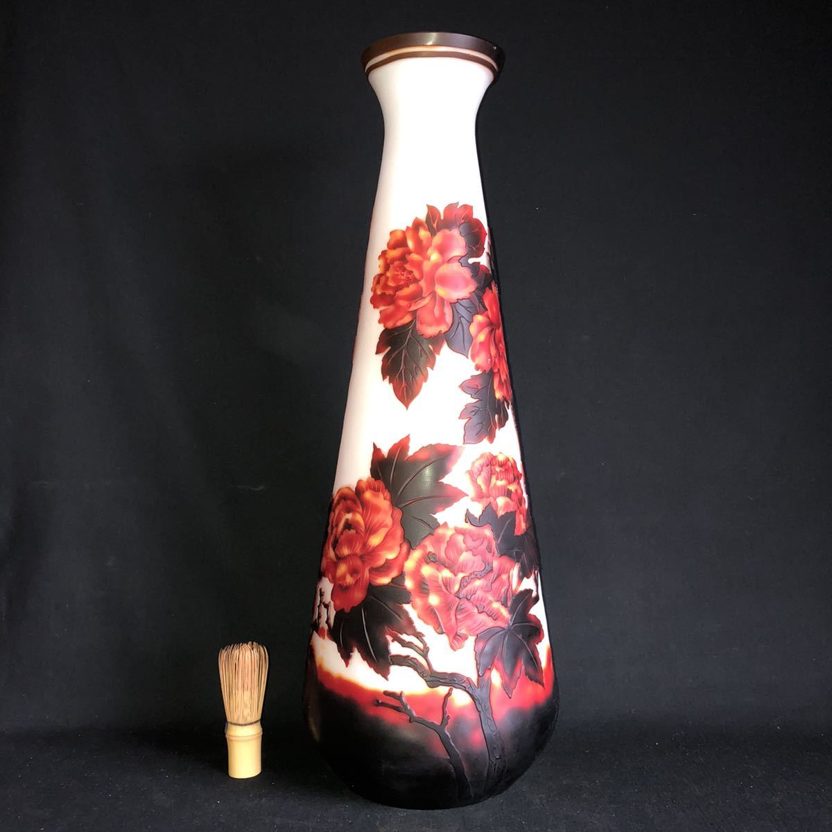 最安値，新作 初出し品 エミール ガレ ガラス 花絵 特大花瓶(工芸ガラス)｜売買されたオークション情報、yahooの商品情報をアーカイブ公開 - オークファン 工芸ガラス