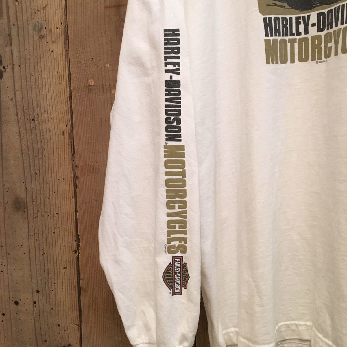 2005年 USA製 ハーレー ダビッドソン ビンテージ 長袖 Tシャツ 
