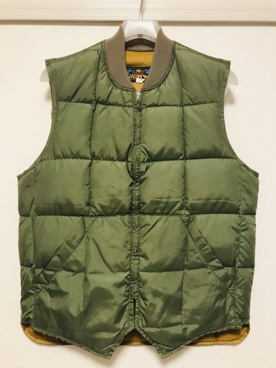 60s Eddie Bauer 日の出タグ ダウンベスト 40 美品! 60s 日の出タグ! BAUER DOWN期! インナーダウン! エディー