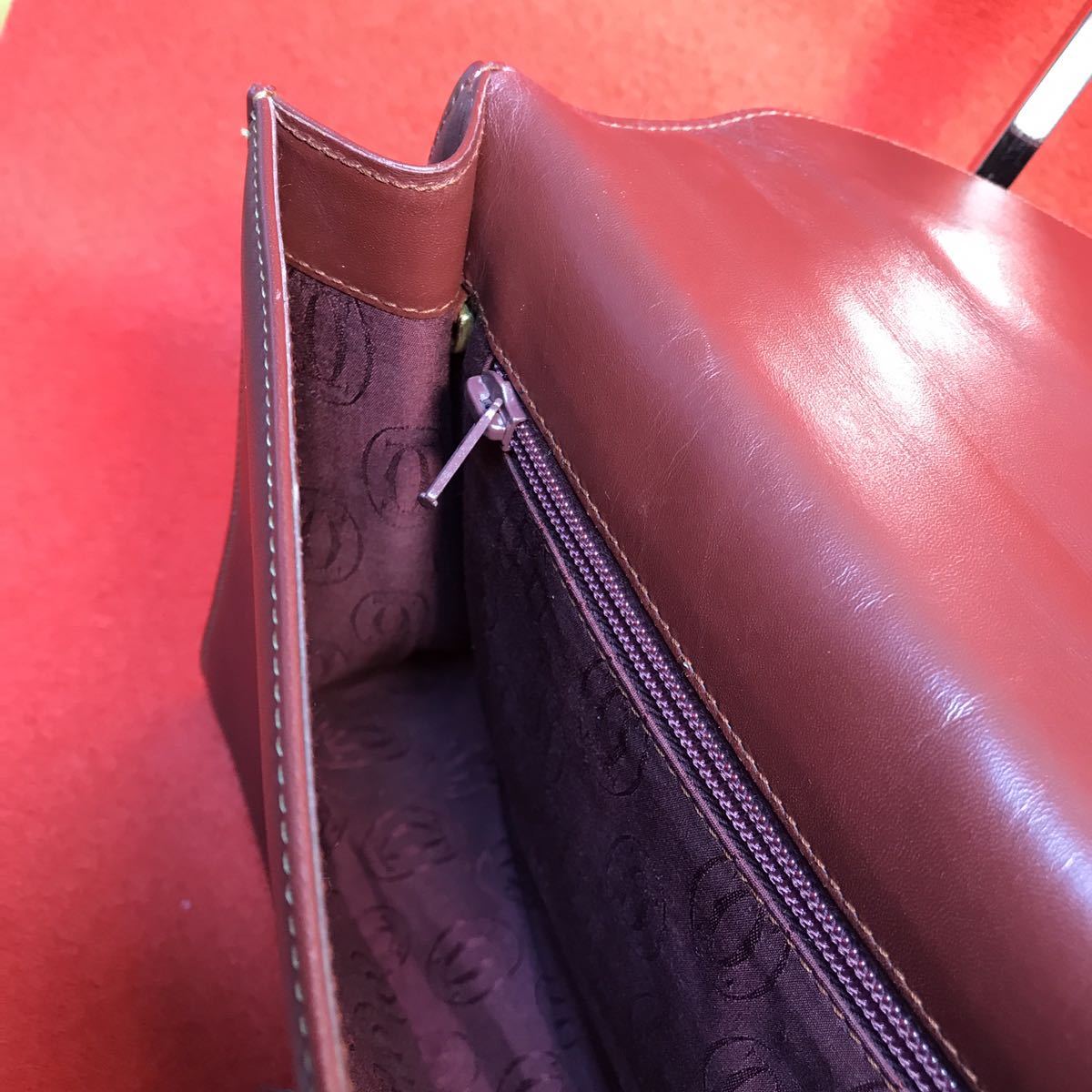 マストライン カルティエ ハンドバッグ 極美品 ターンロック トップ 