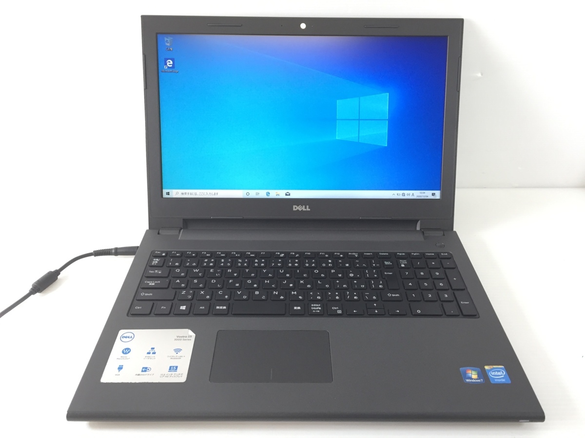 DELL デル [15.6型 NI65-7NHBBU 0 プラチナ DELL デル ノートPC 15.6型 Win10 Celeron2957U 4GB HDD500GB VOSTRO15 1円　ノートパソコン　ジャンク品　1円～　T11042S