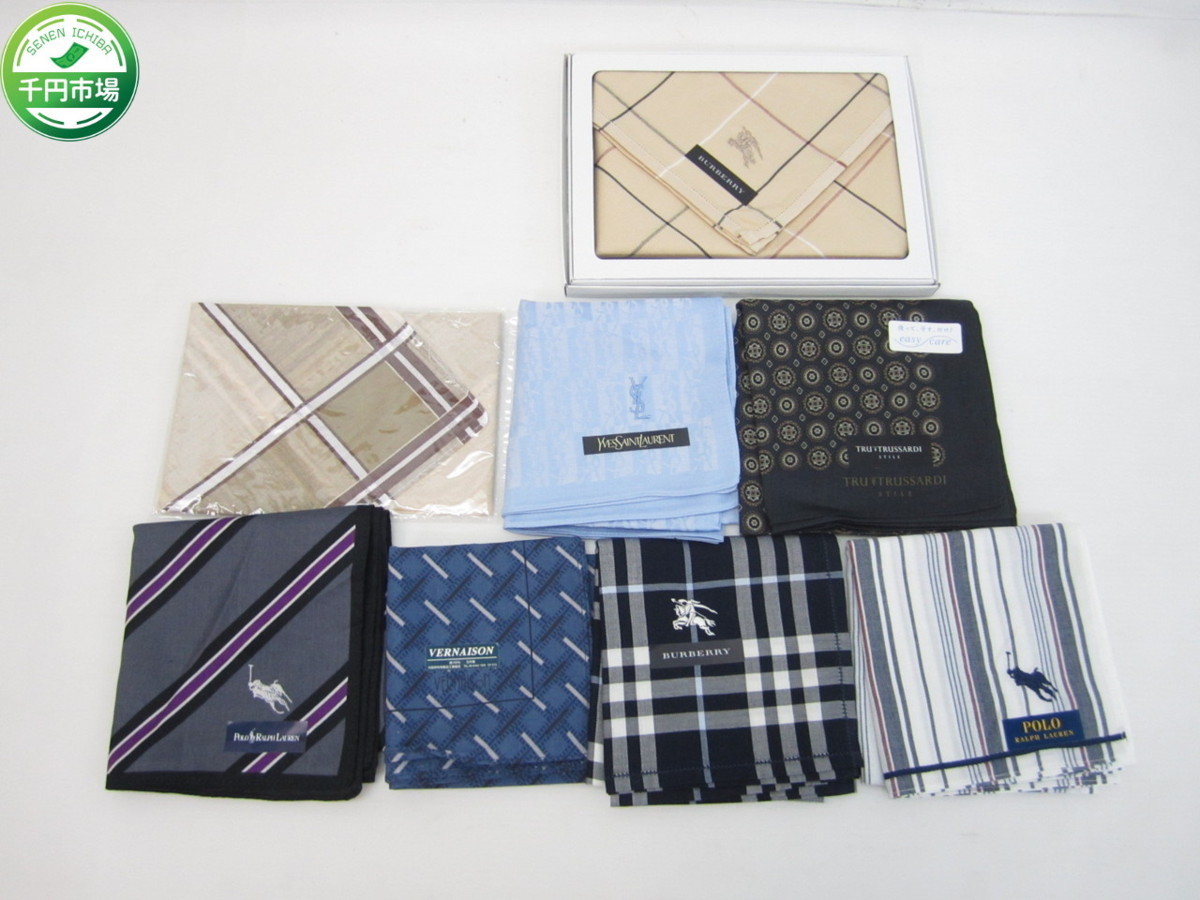 限定SALE，100%新品 Y-0611 メンズ ブランドハンカチ 8枚まとめ ラルフローレン POLO / バーバリー BURBERRY / イブサンローラン / トラサルディ 他(その他)｜売買されたオークション情報、yahooの商品情報をアーカイブ 男性用