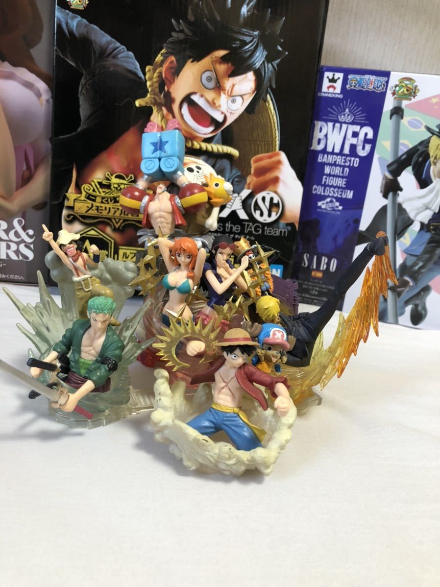 ワンピース一味集合とルフィ2点セットワンピースフィギア モンキー D ルフィ 売買されたオークション情報 Yahooの商品情報をアーカイブ公開 オークファン Aucfan Com