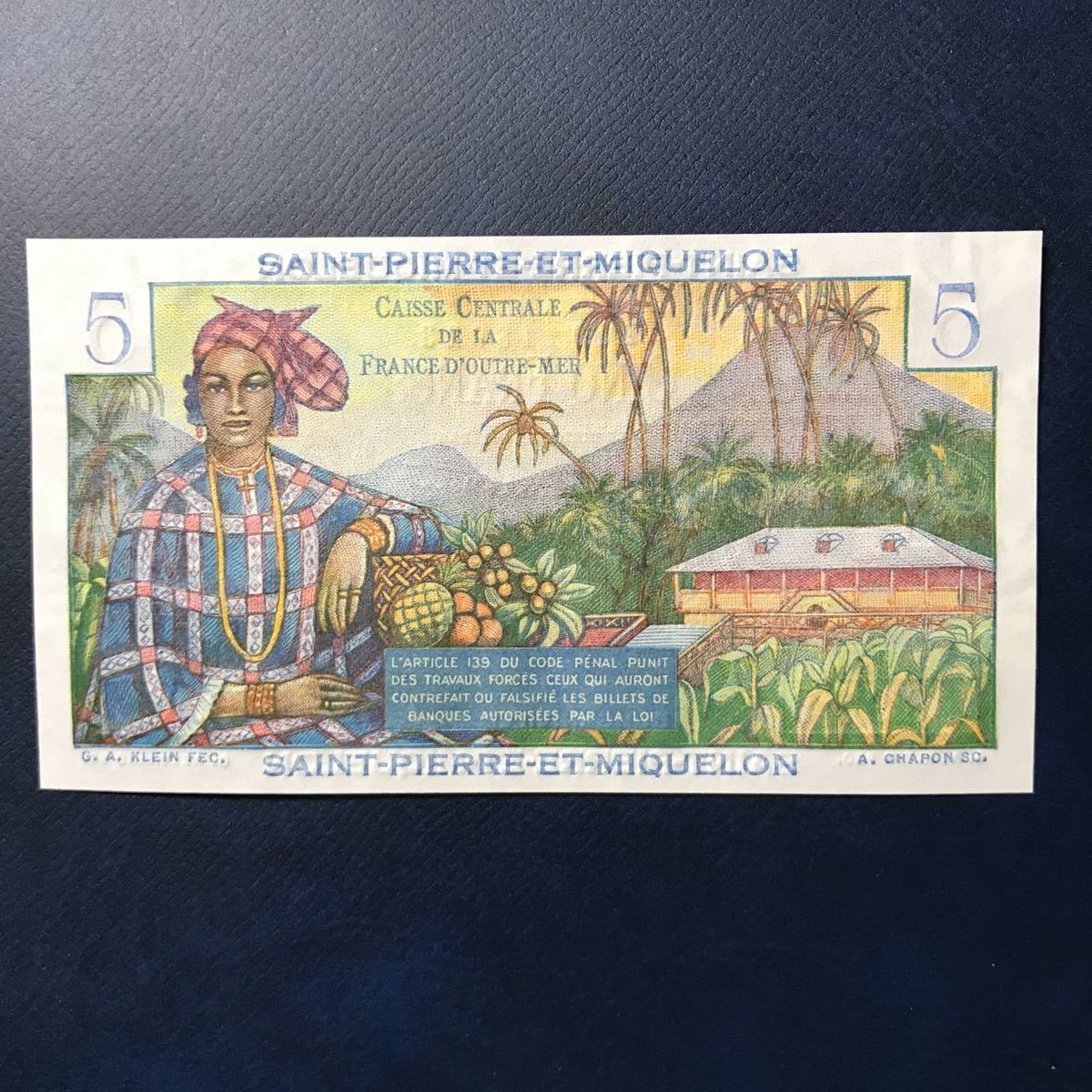 限定セール フランス領サンピエール島およびミクロン島 5フラン紙幣 ピン札 SAINT PIERRE & MIQUELON 5 FRANCS(世界)｜売買されたオークション情報、yahooの商品情報をアーカイブ公開 - オークファン 世界
