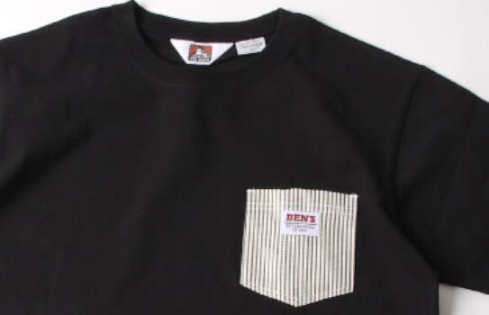 BEN DAVIS ポケットＴシャツ　ブラック　003