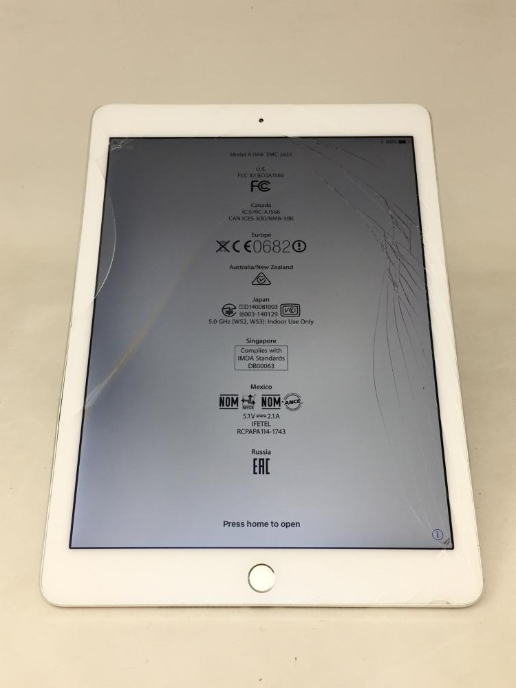 695【ジャンク品】 iPad Air2 16GB Wi-Fi シルバー /080