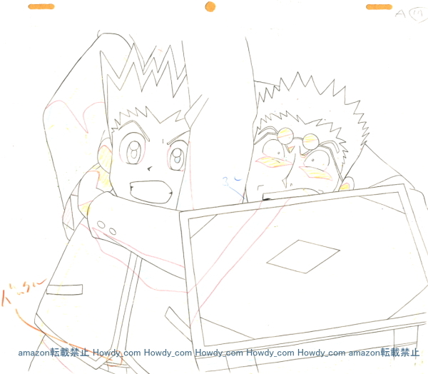 HUNTER×HUNTER セル画 背景付きセル画 ハンターハンター ゴン レオリオ