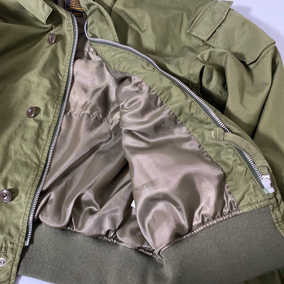 美品 18 SS neighbor hood SUBMARINE / C JKT M 中綿 入り MA-1 