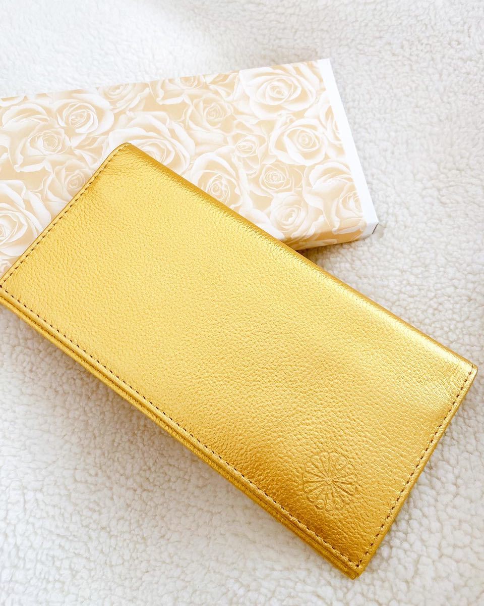 皇居限定 長財布 天皇家菊花紋章入り 本皮 牛革 財布 菊紋 サイフ