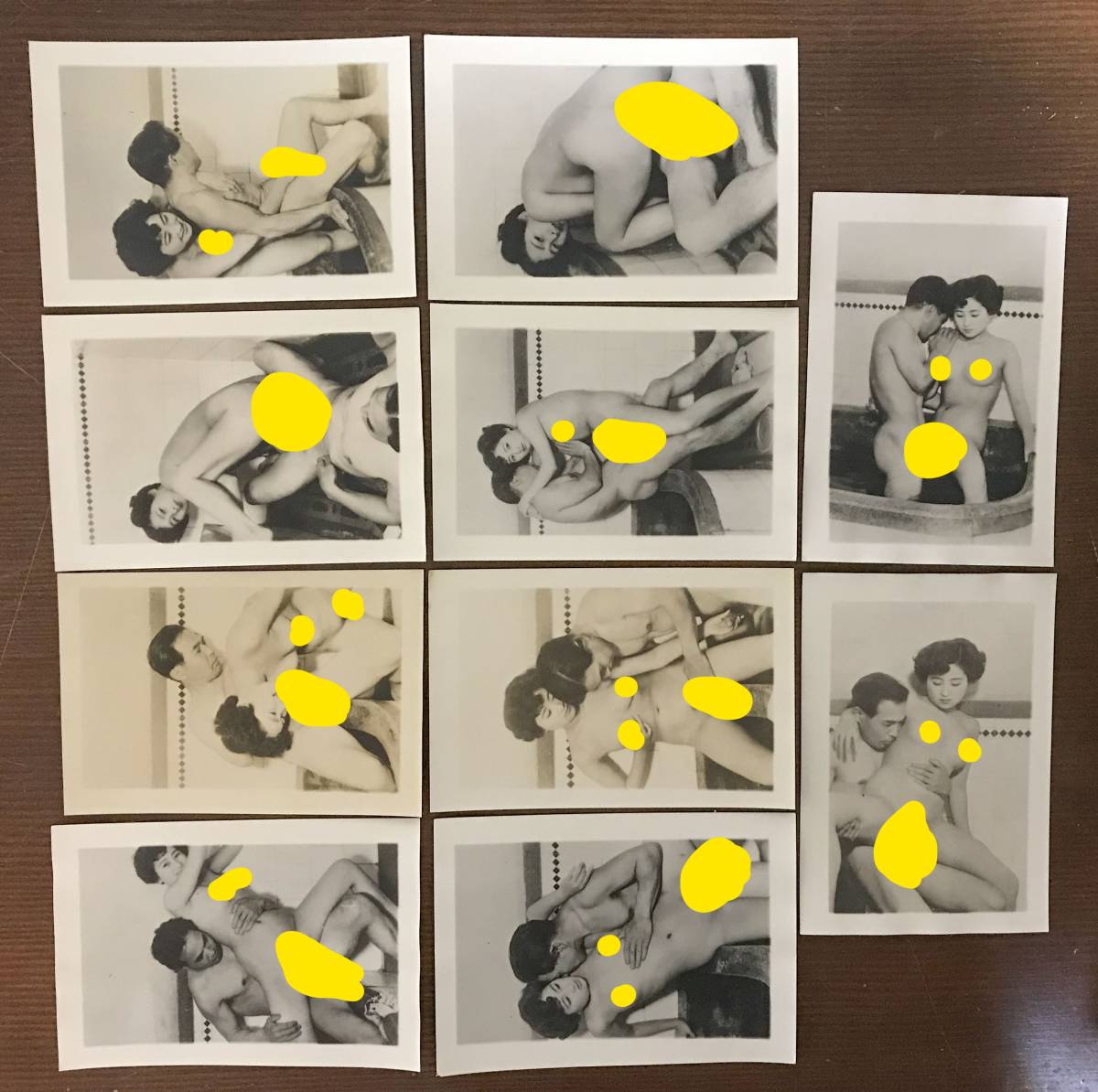 風俗資料 希少 芸術 古写真画像 ヌード アダルト ポルノ エロ 白黒写真画像 春画 裸婦 昭和レトロ 10枚セット 45_1
