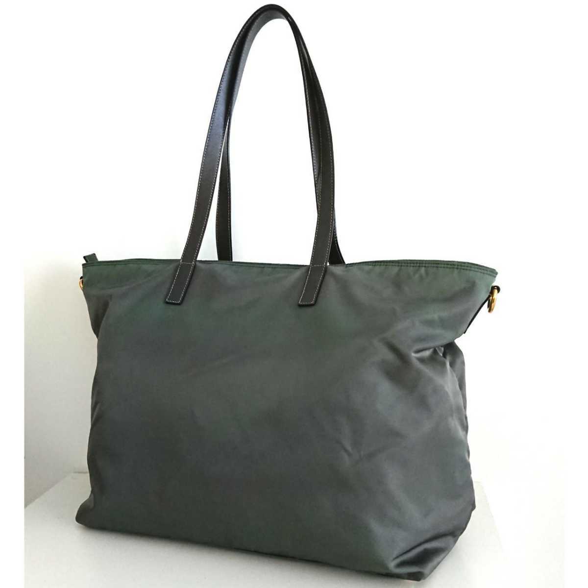 未使用 PRADA プラダ 2way 斜め掛け ショルダーバッグ トートバッグ 