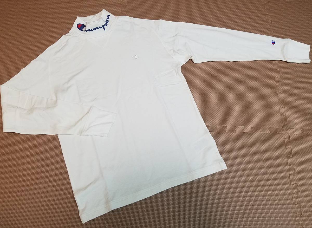 【正規品，格安】 秋冬〓チャンピオン〓Champion GOLF 裏起毛 保温 ハイネックモックシャツ 白 M〓 〓(インナーウエア)｜売買されたオークション情報、yahooの商品情報をアーカイブ公開 - オークファン インナーウエア