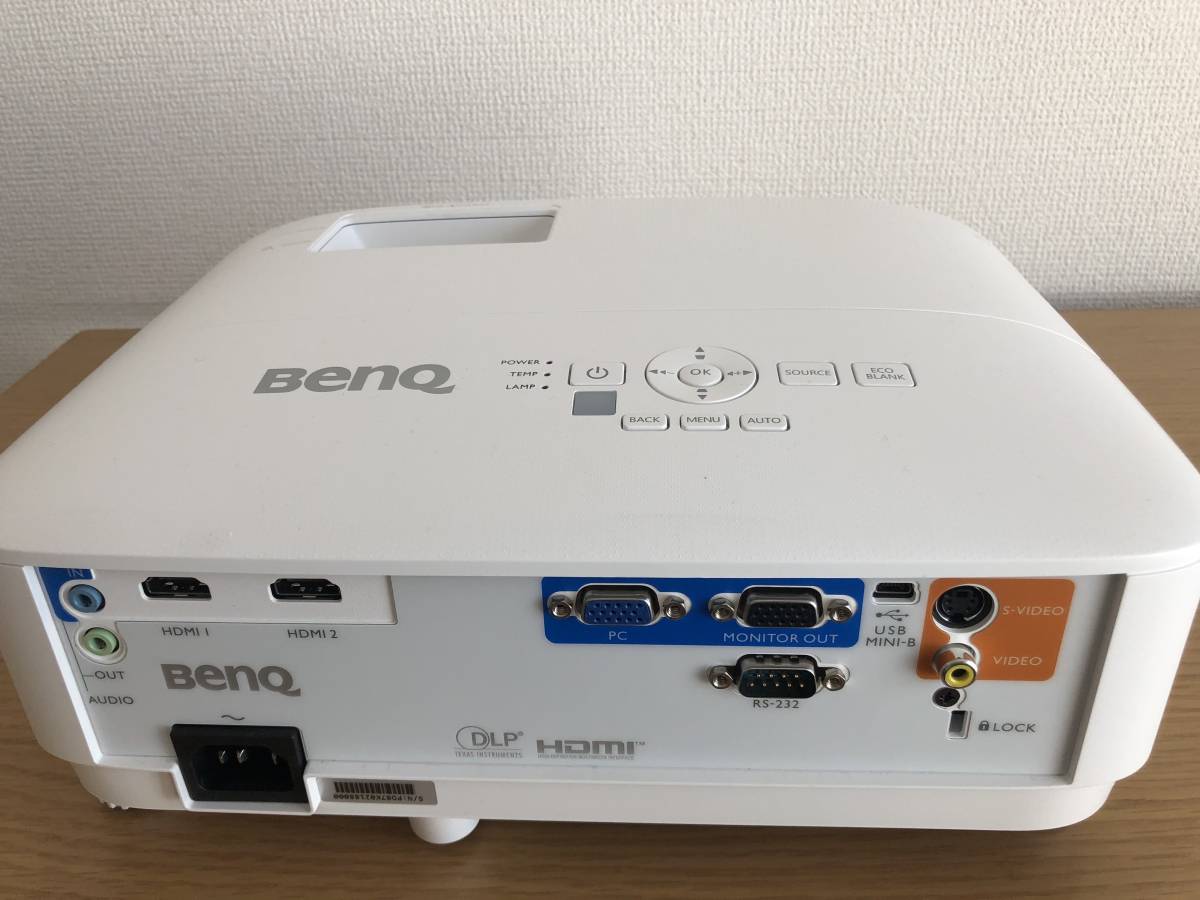 【使用少】BenQ DLPプロジェクター MS550 SVGA ランプ使用時間2h ほぼ新品 BenQ MS550 DLPプロジェクター MS550プロジェクター 極美品✨BenQ Bajawa