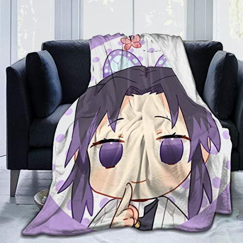 新品 未使用 毛布 鬼滅の刃 6-8X 四季通用 130*100cm ブランケット フランネル 超極細繊維 大判 ひざ掛け エアコン対策 静電防止_1