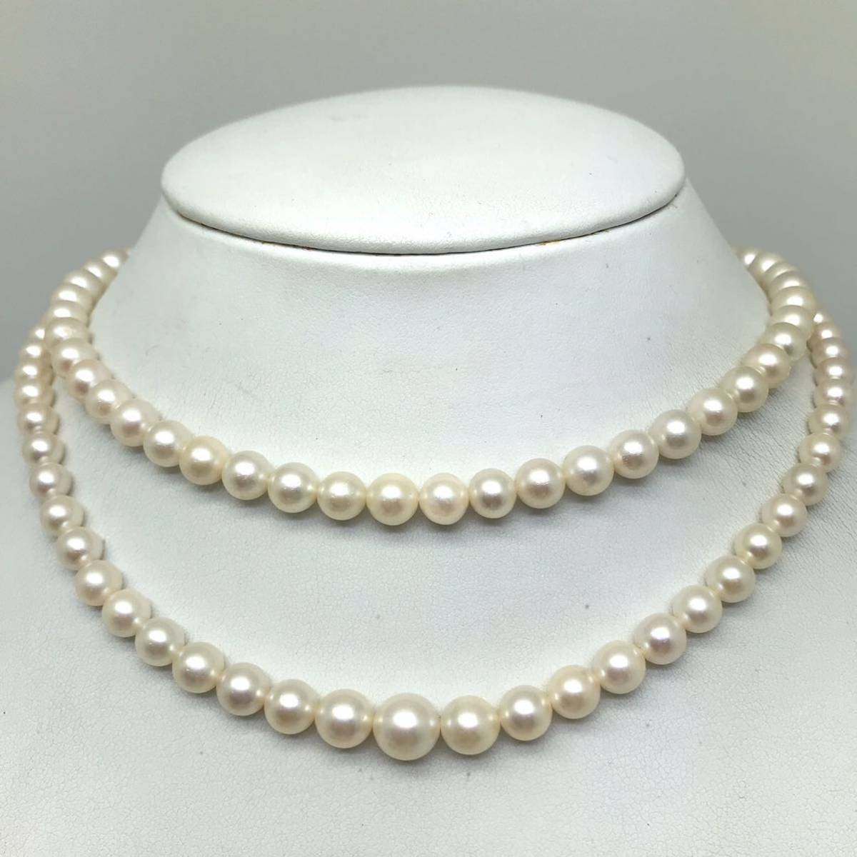 SALE!!■アコヤ本真珠ネックレス2点おまとめ■重量約42.0g 約4.5～8.0mm パール pearl necklace accessory silver シルバー DA0 ネックレス パールネックレス 2連 SILVER メルカリ -