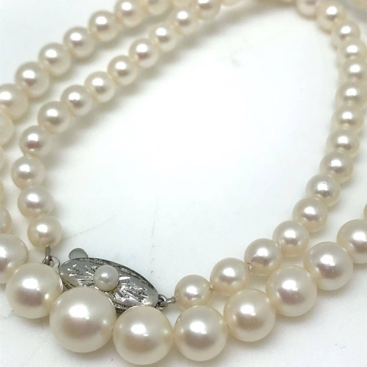 SALE!!■アコヤ本真珠ネックレス2点おまとめ■重量約42.0g 約4.5～8.0mm パール pearl necklace accessory silver シルバー DA0 ネックレス パールネックレス 2連 SILVER メルカリ -
