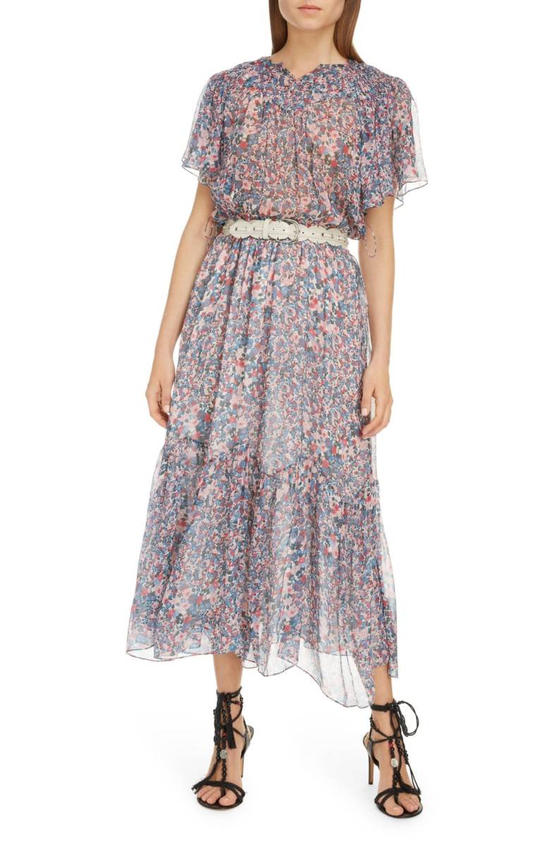 □美品 完売 イザベルマラン 花柄 フラワー ワンピース ドレス 34 AYK