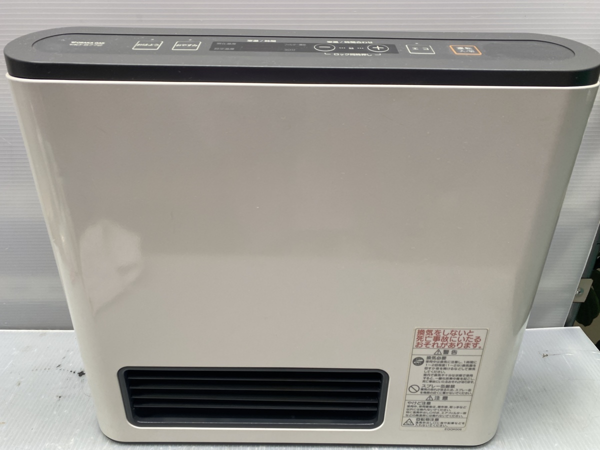 新品 大阪ガス ガスファンヒーター 140-5882 ノーリツ ホワイト 新品未使用】大阪ガス ガスファンヒーター N1405882 冷暖房/空調 新品