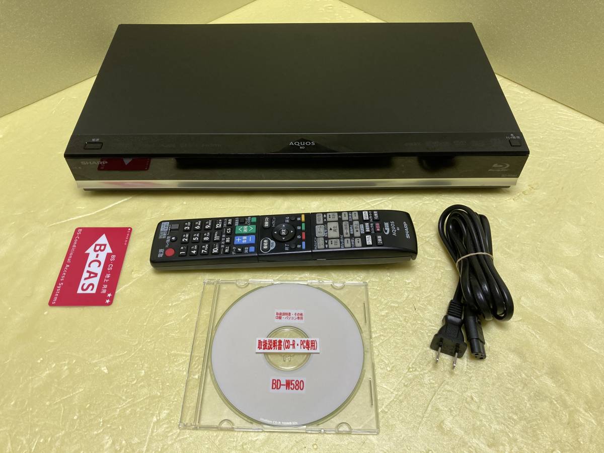 ブルーレイレコーダー SHARP BD-W580 Blu-rayレコーダー HDD500GB
