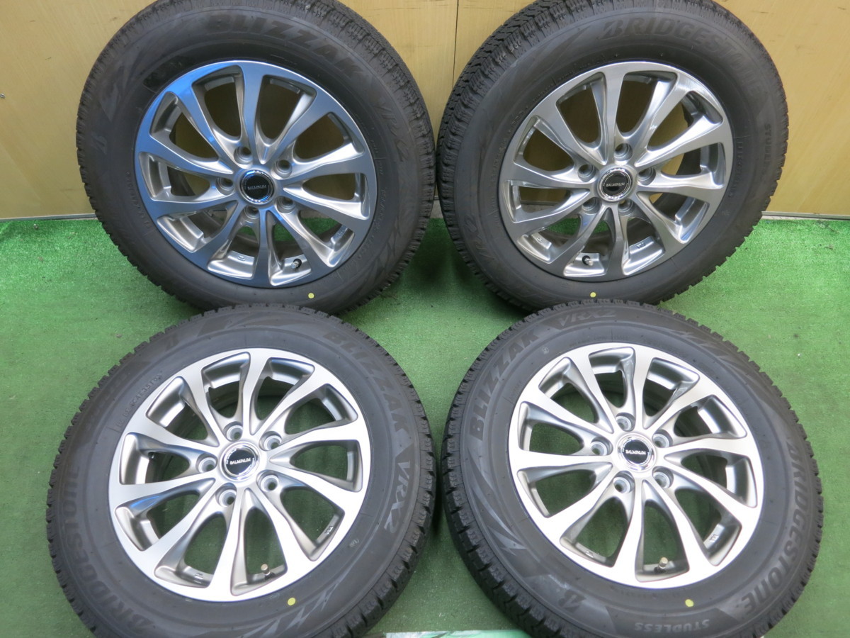 バリ溝！19年製！キレイ！9.5分★スタッドレス 185/65R15 ブリヂストン ブリザック VRX2 BALMINUM バルミナ 15インチ PCD114.3/5H★ | スタッドレス 新商品 名古屋&frasl;岐阜の中古カー用品・工具の買取&frasl;販売ならガレージ スタッドレスぅ～♪始めましたぁ～♪ BLIZZAK