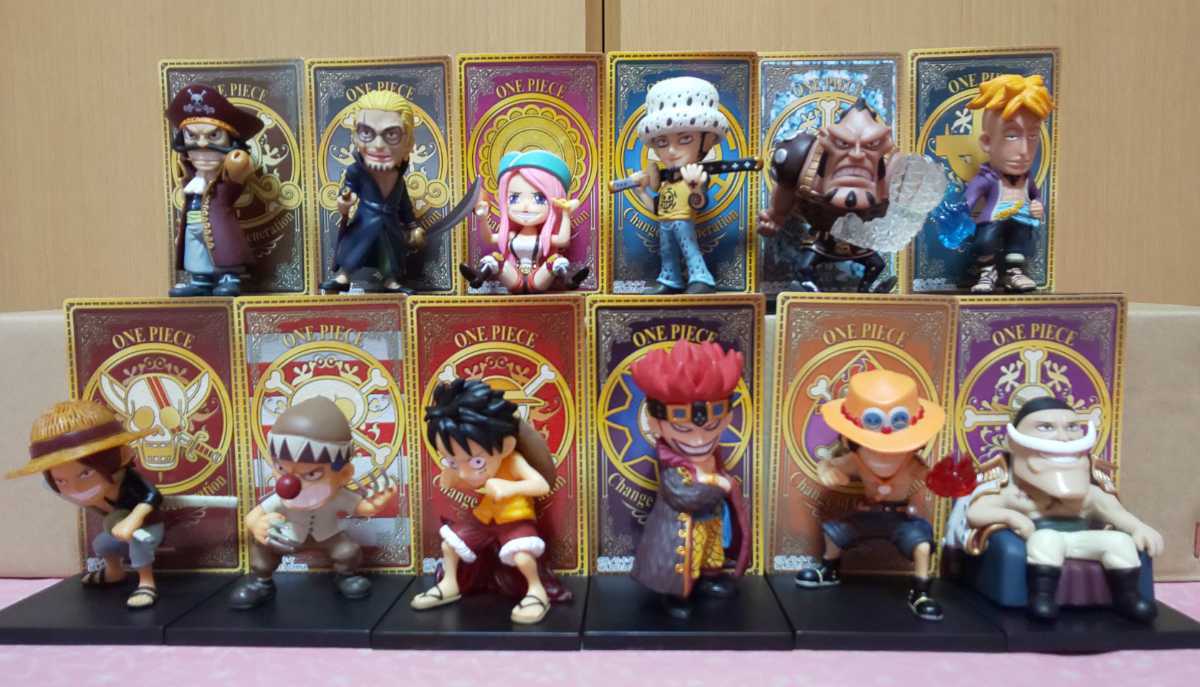 ONE PIECE 一番くじ change of Generation 2013年 カードスタンドフィギュア　コンプリート 12体 F賞 G賞 H賞 中古 ワンピース