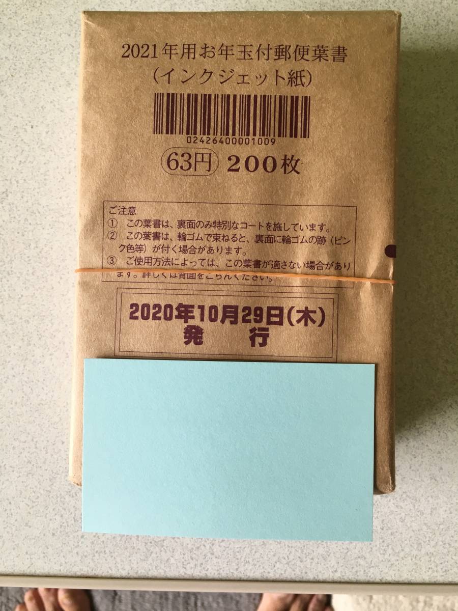 2021年用お年玉付郵便はがき（インジェクト紙）200枚・送料無料 | PGT 