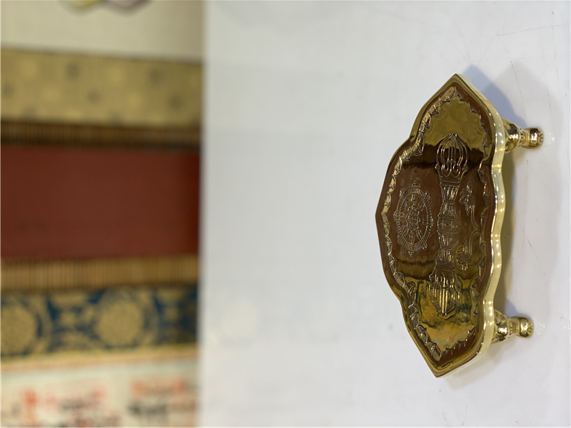 セール ストア 見逃せない！真鍮製 密教 法具 仏教【金剛盤】 高さ: 3.2cm