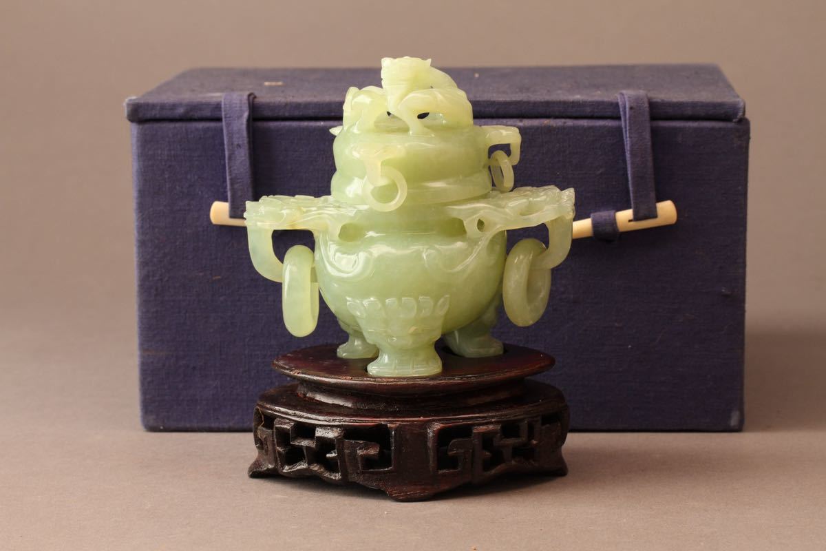 高品質，大人気 古 W1985 青砡香炉(清)｜売買されたオークション情報、yahooの商品情報をアーカイブ公開 - オークファン 清