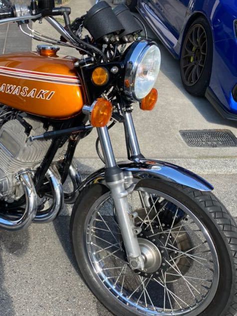 カワサキ　マッハIII H2用　メッキフェンダー 1000円☆カワサキ KAWASAKI マッハ 750ss H2 z1z2 にも純正？社外
