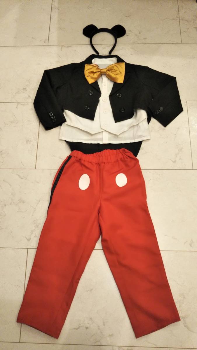 ディズニー ミッキーマウス なりきり衣装 着ぐるみ 完全コスプレ １２０ 1 115 124cm 売買されたオークション情報 Yahooの商品情報をアーカイブ公開 オークファン Aucfan Com