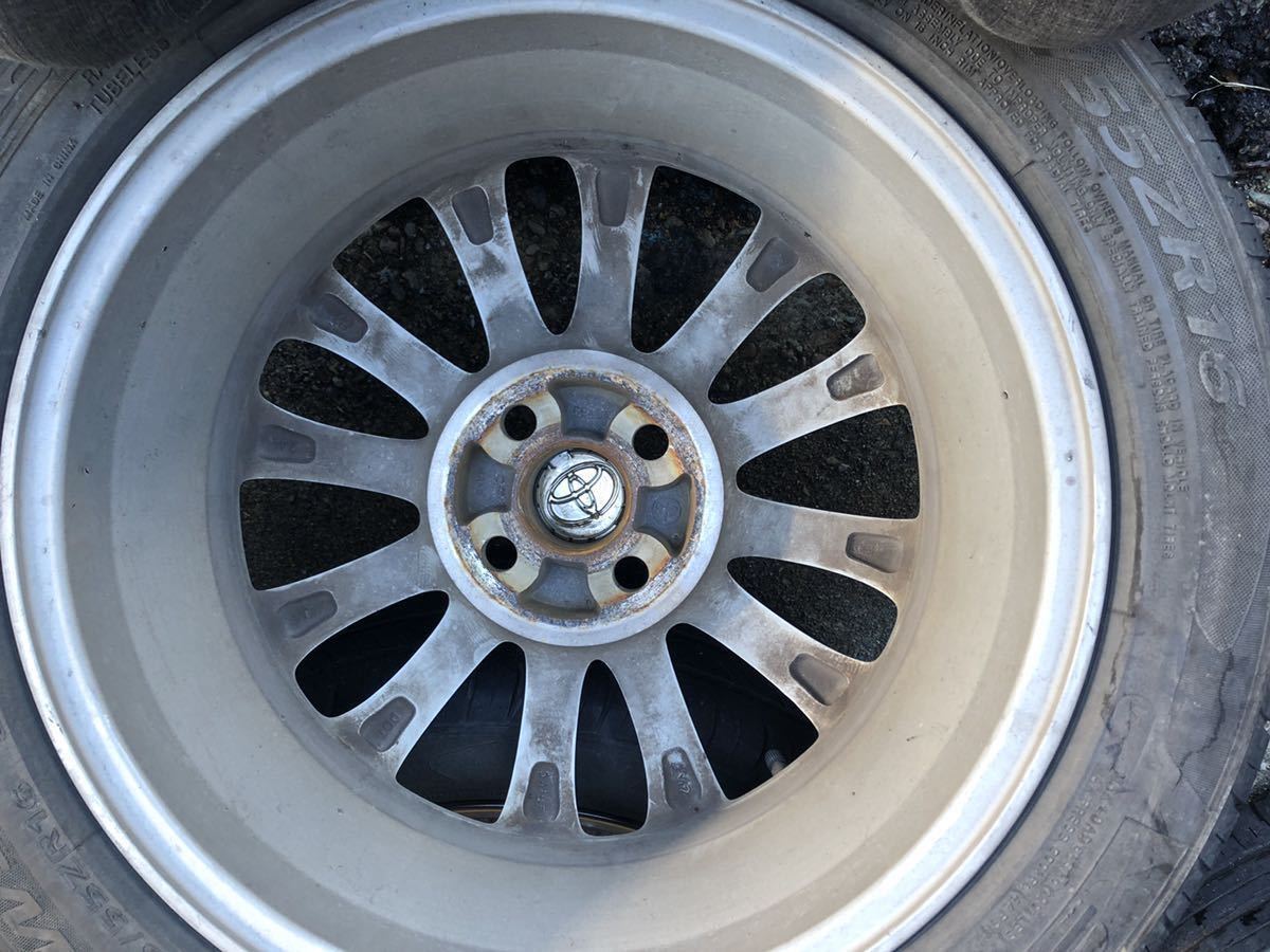 トヨタ純正ホイール カローラフィールダー？16インチ 4穴 195/55R16