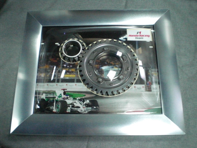 2008年 ホンダRA108 実使用 ギヤ レシオ PP(F1)｜売買されたオークション情報、yahooの商品情報をアーカイブ公開 - オークファン F1