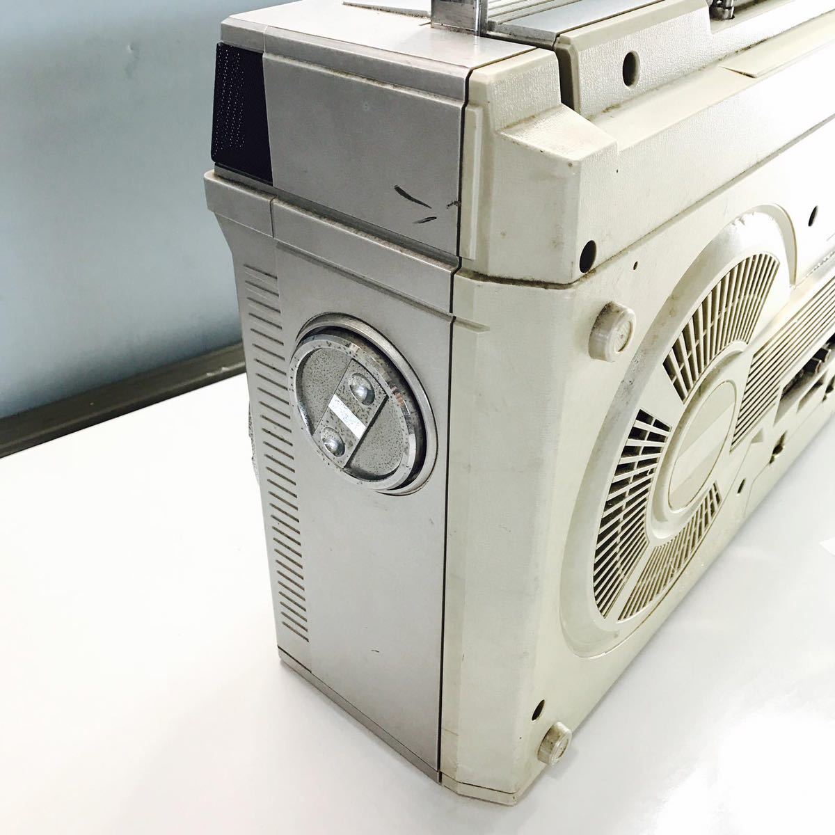 A6632】SHARP 昭和レトロ ラジカセ GF-535 通電OK ジャンク SHARP GF