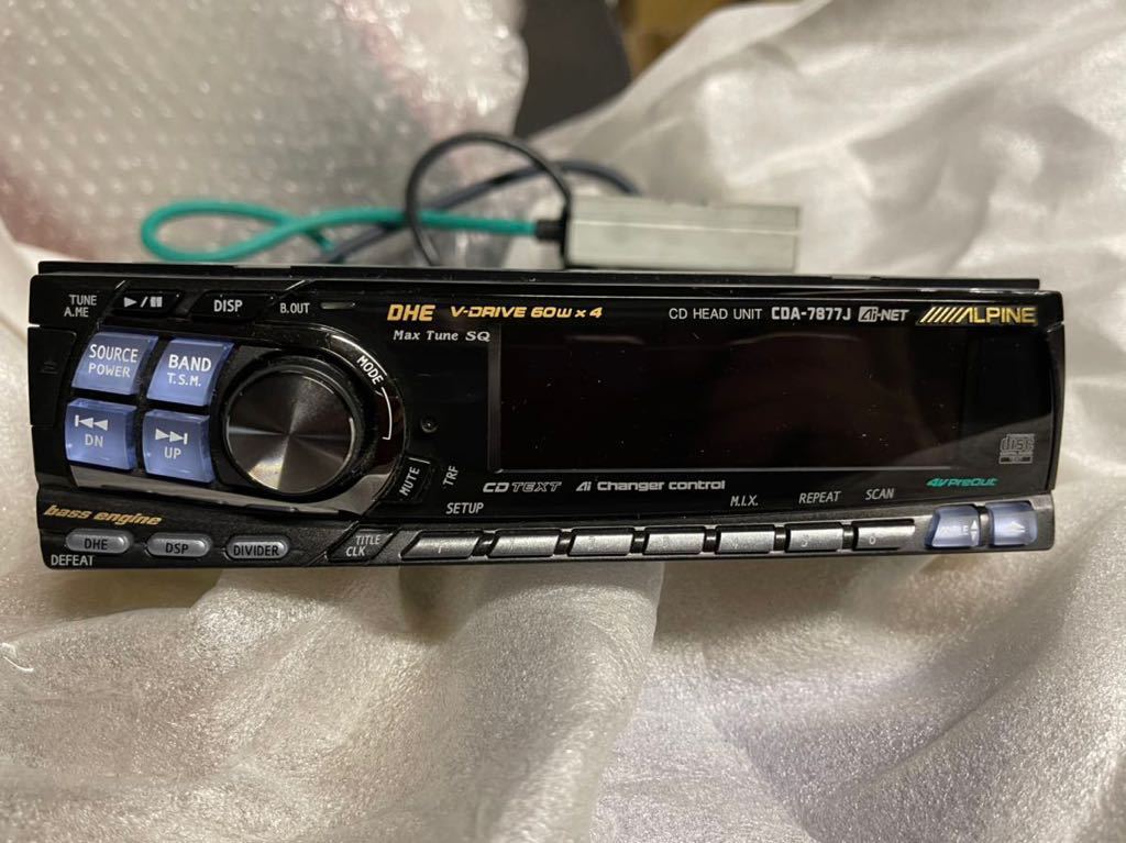 アルパイン CDA-550j オーディオプレーヤー ALPINE CDA-7877J アルパイン オーディオ 60W×4 CDヘッドユニット CDA