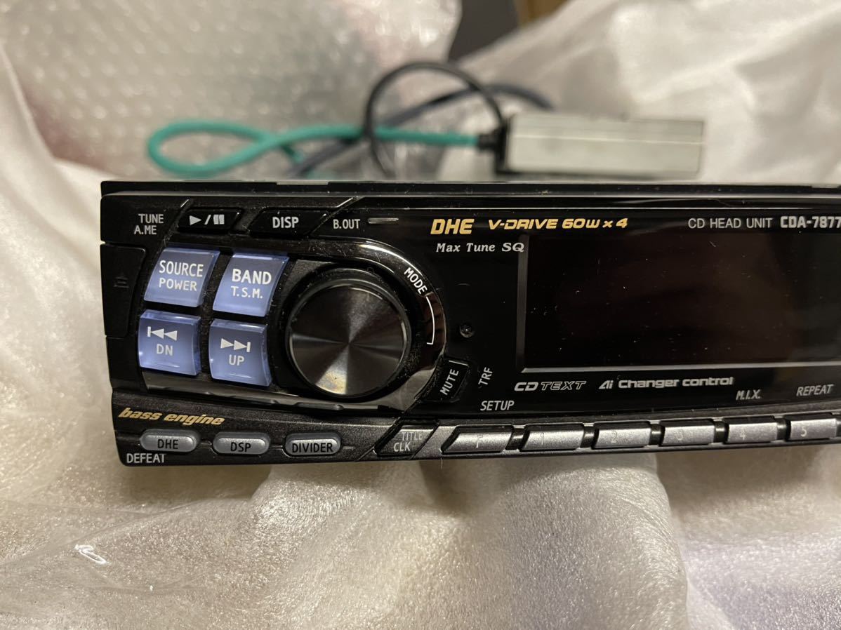 ALPINE CDA-7877J アルパイン オーディオ 60W×4 CDヘッドユニット CDA