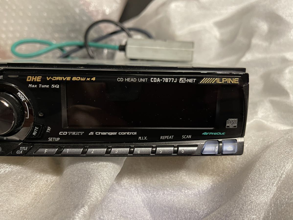 ALPINE CDA-7877J アルパイン オーディオ 60W×4 CDヘッドユニット CDA