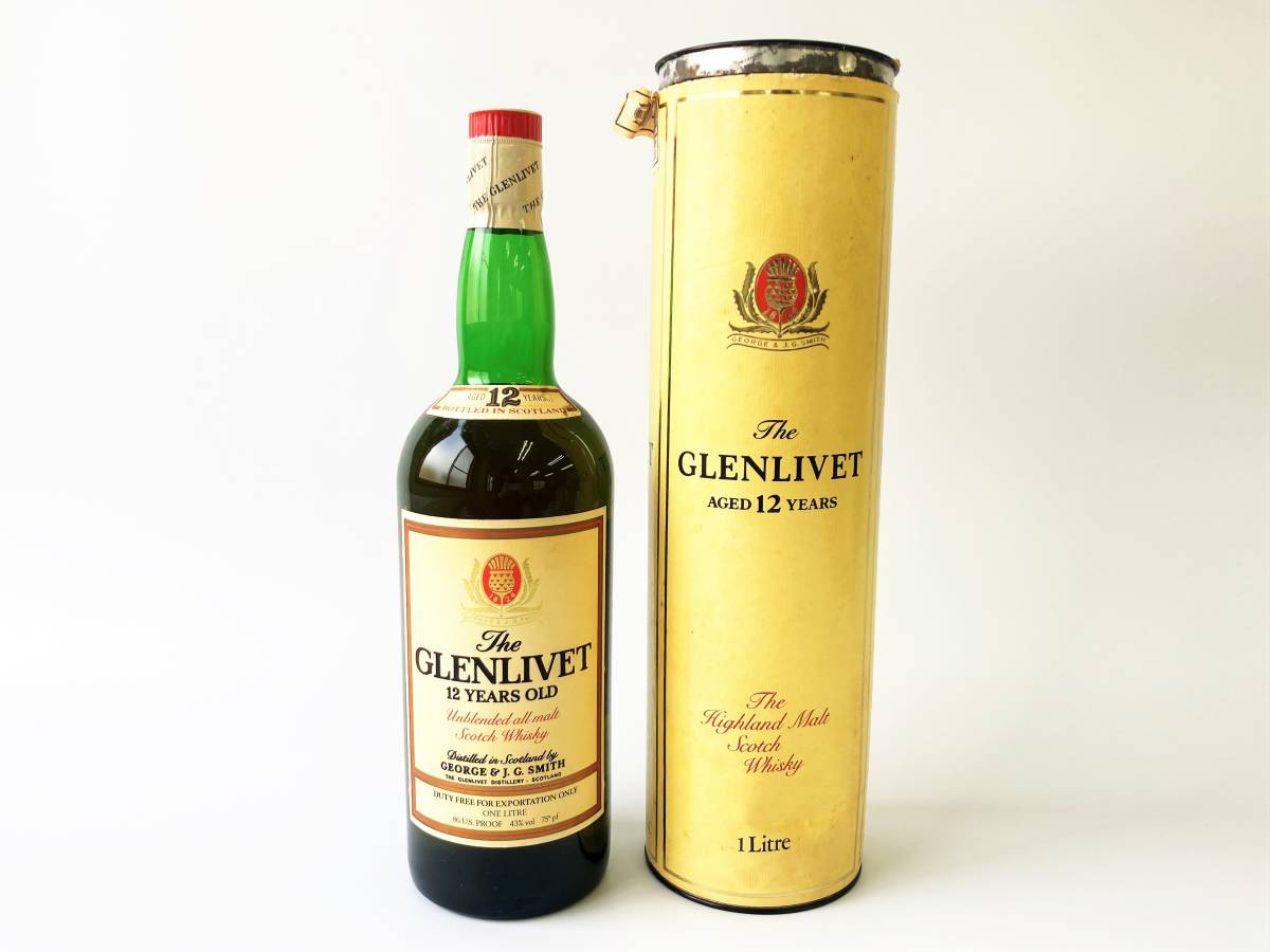 CC02351 未開栓 The GLENLIVET グレンリベット 12年 旧ボトル スコッチ