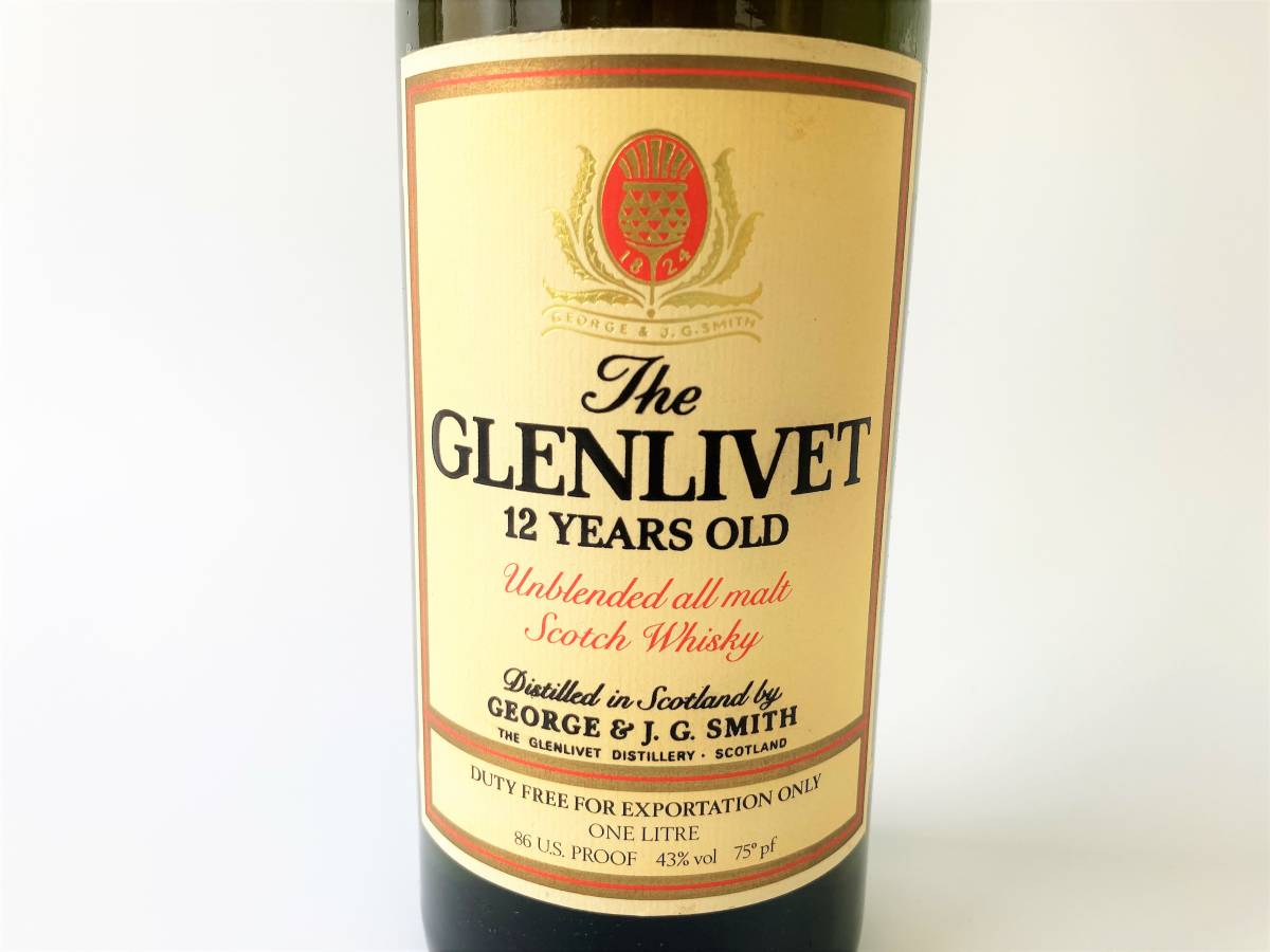 CC02351 未開栓 The GLENLIVET グレンリベット 12年 旧ボトル スコッチ