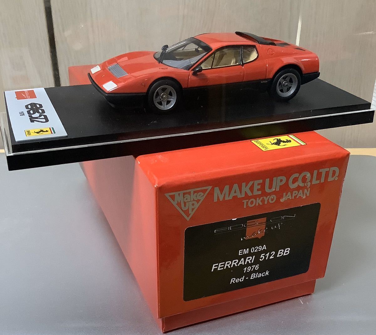  レア 1/43メイクアップ アイドロン フェラーリ512BB 1976 赤黒ツートン EM029A FERRARI MAKEUP EIDOLON(BBR)｜売買されたオークション情報、yahooの商品情報をアーカイブ公開 - オークファン BBR