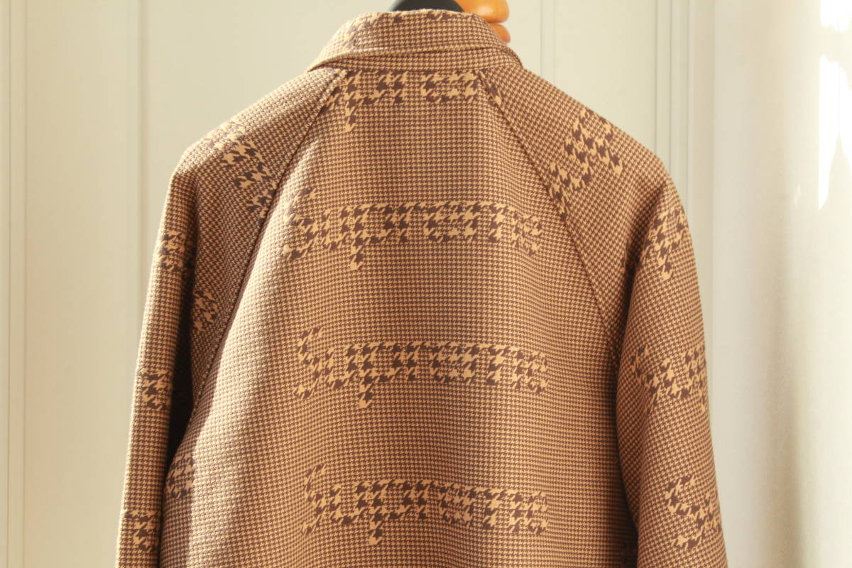 Houndstooth Logos Snap Front Jacket | Supreme 20fw