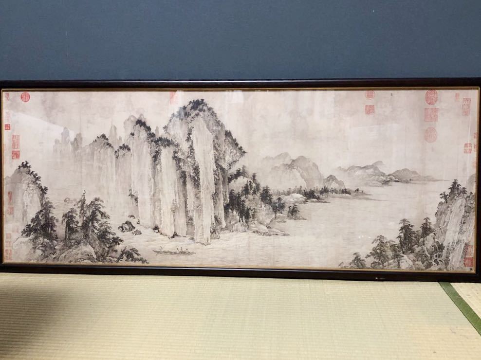 ★ ニ玄社 謹製 金 武元直 作品 赤壁図 複製画 W140.0 1982年制作 中国美術 大きな作品です。