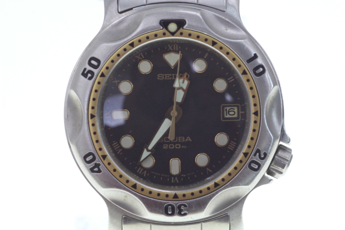 SEIKO/セイコー □ SCUBA/スキューバ 200m [5H25-6000] 腕時計 □A9379