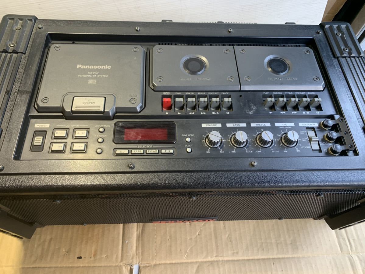Panasonic パナソニック RX-PA7 RIDDIM VOX CDダブルカセット 【動作