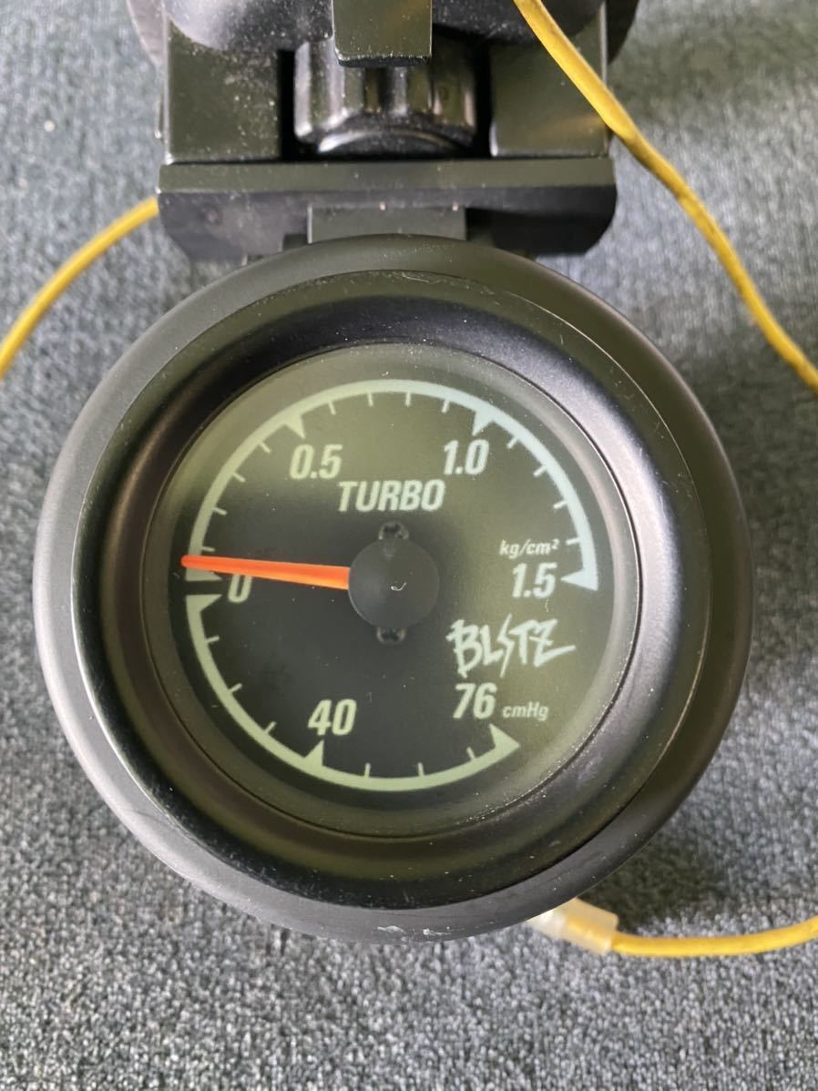 BLITZ 機械式ブースト計 52㎜（中古品） パーツ 追加メーター 【公式通販】