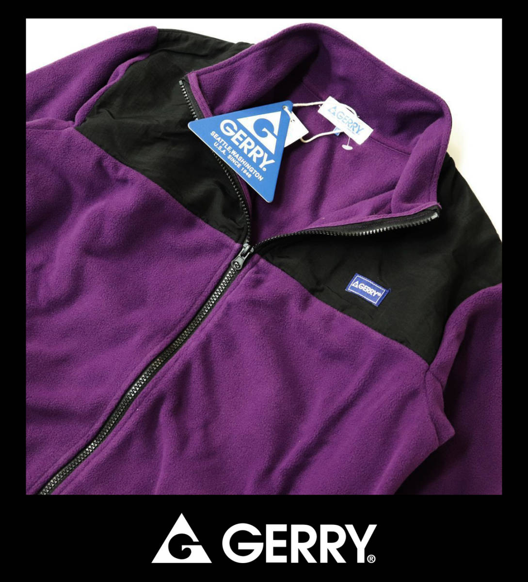 人気セール，新作 ジェリーGERRY アウトドアフリース保温性抜群パープル裏起毛 ジャケット/M 在庫限り(フリース)｜売買されたオークション情報、yahooの商品情報をアーカイブ公開 - オークファン フリース