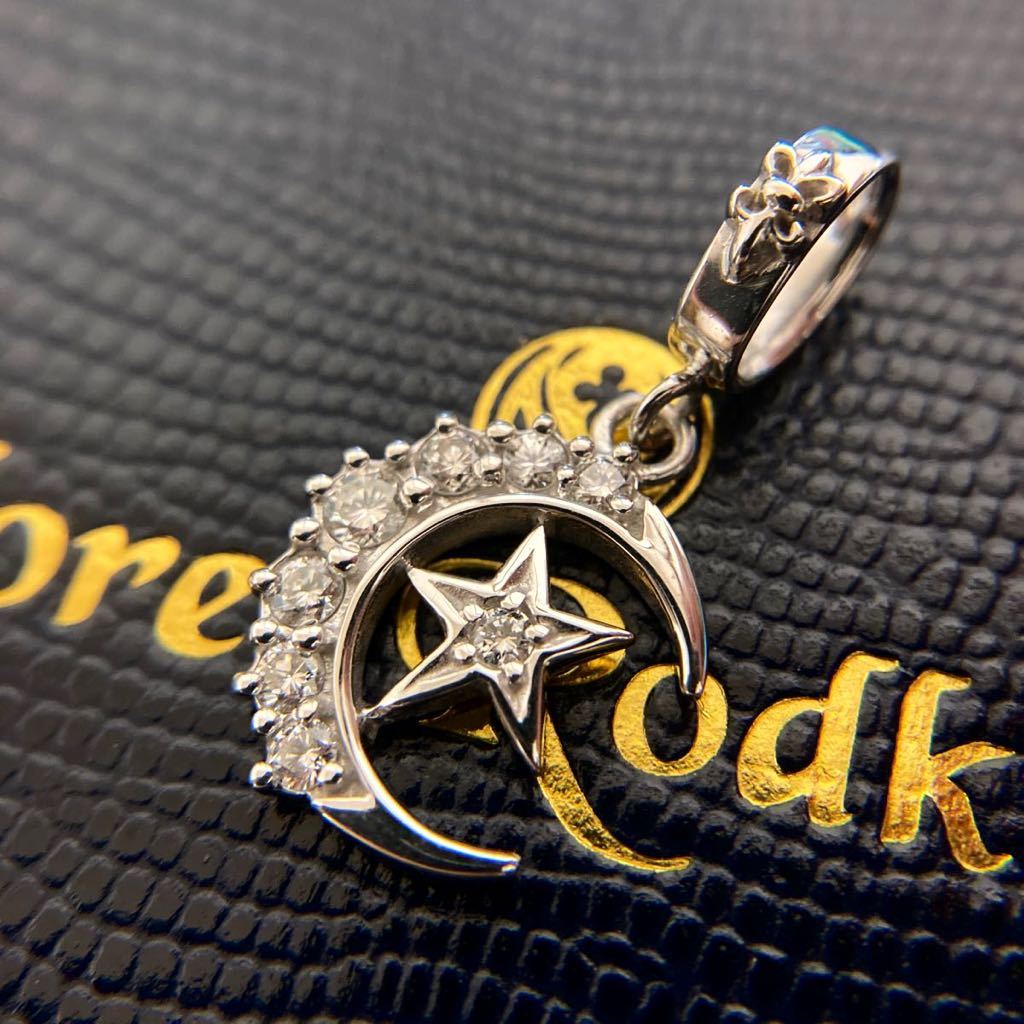 ローリーロドキン k18 ハーフムーン&スター ネックレス