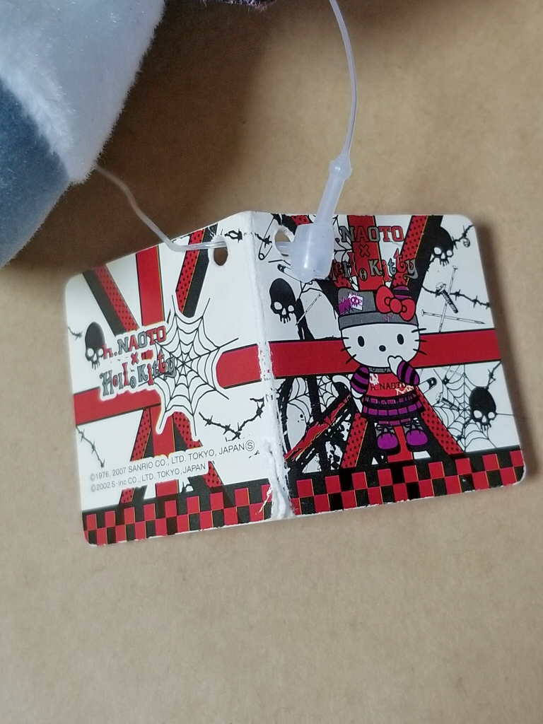 h.NAOTO ハローキティ ぬいぐるみ キティ パンク 2007年 サンリオ